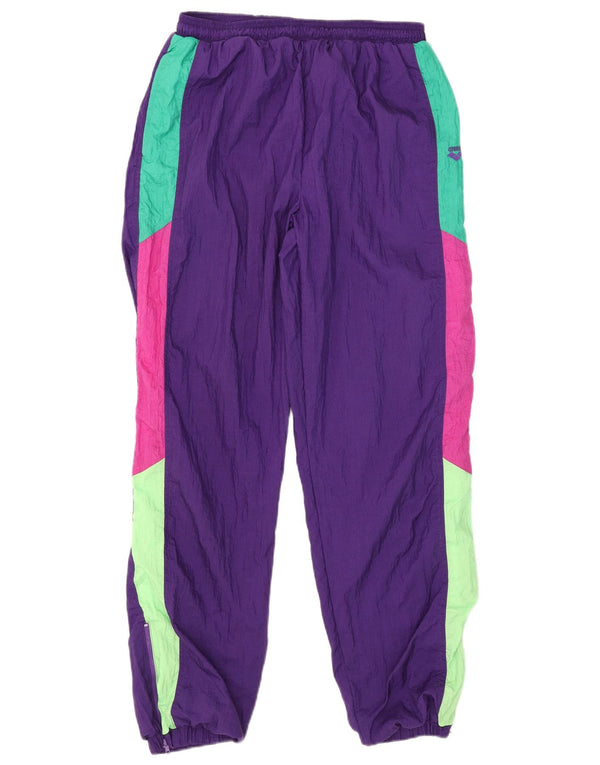 Arena Pantalon De Survêtement Joggers Large Violet Colourblock Nylon Homme