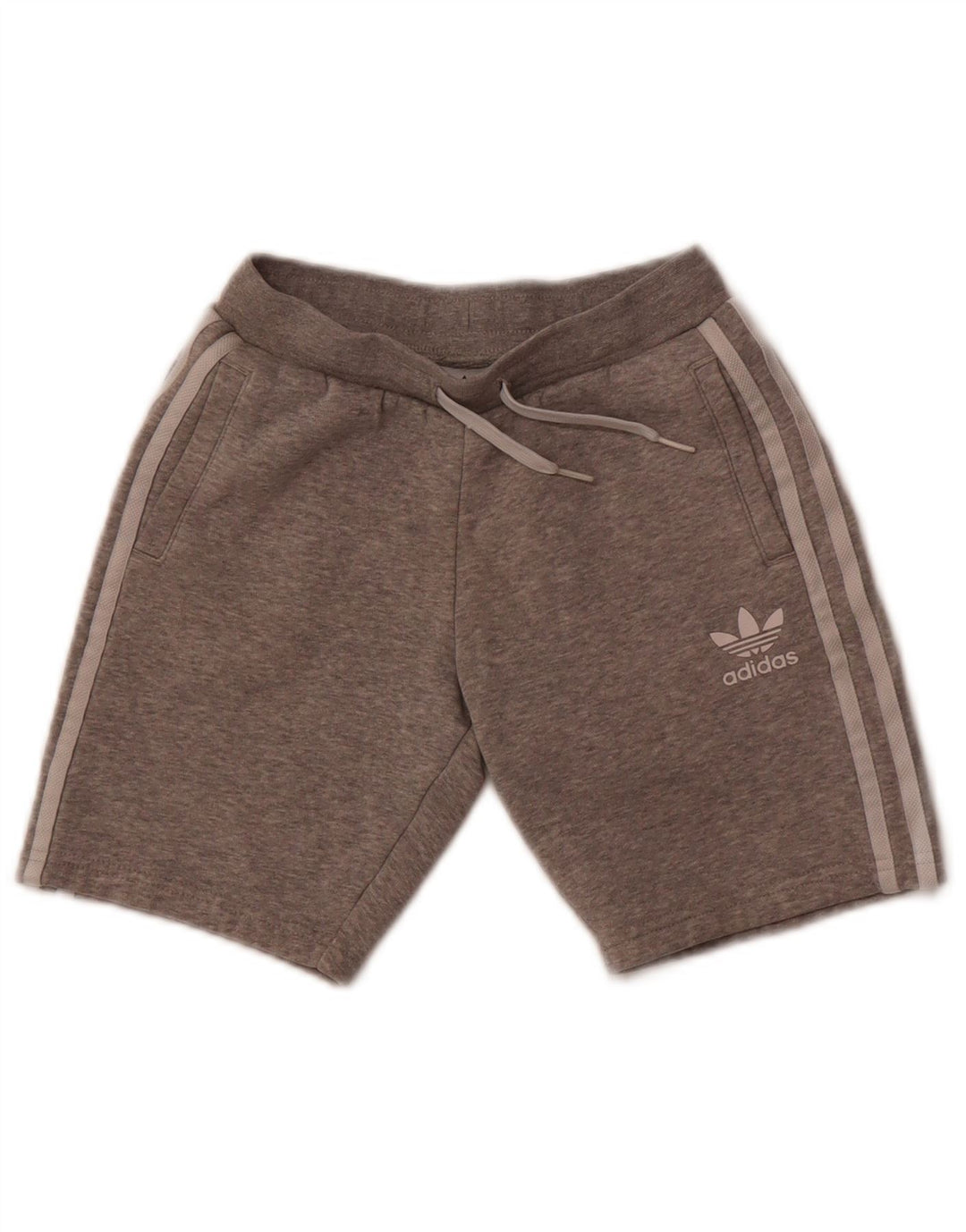 Adidas Short de Sport Garçon 8-9 Ans Gris Coton
