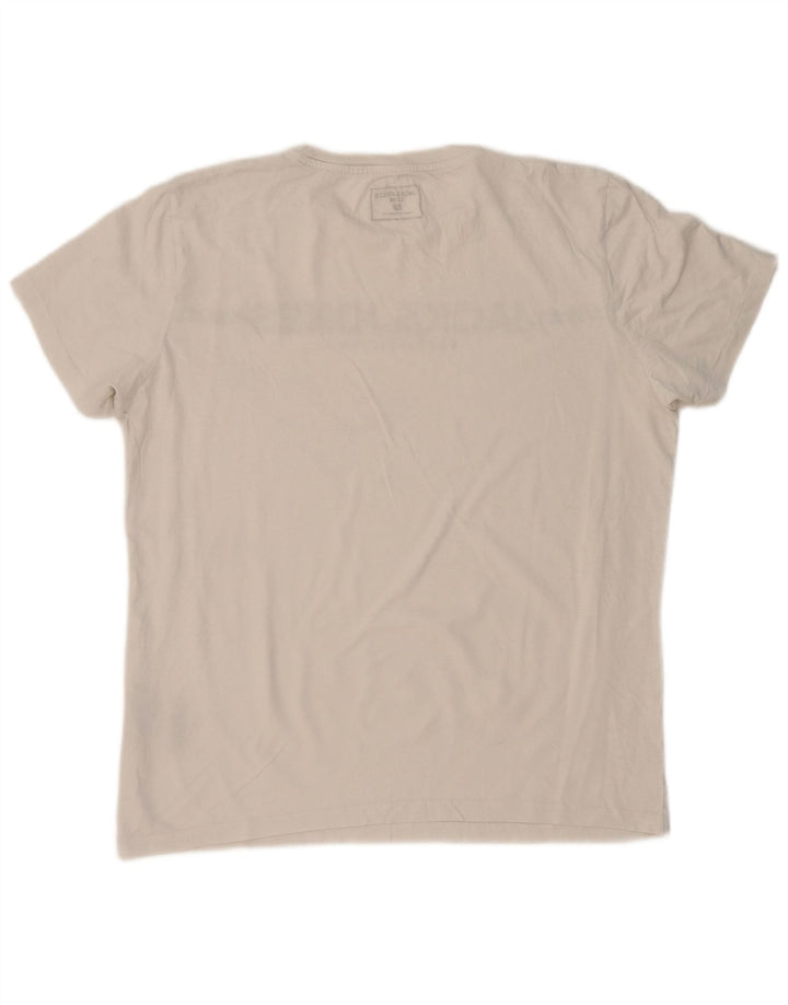 JACK & JONES T-Shirt Graphique Homme Blanc XL Coton