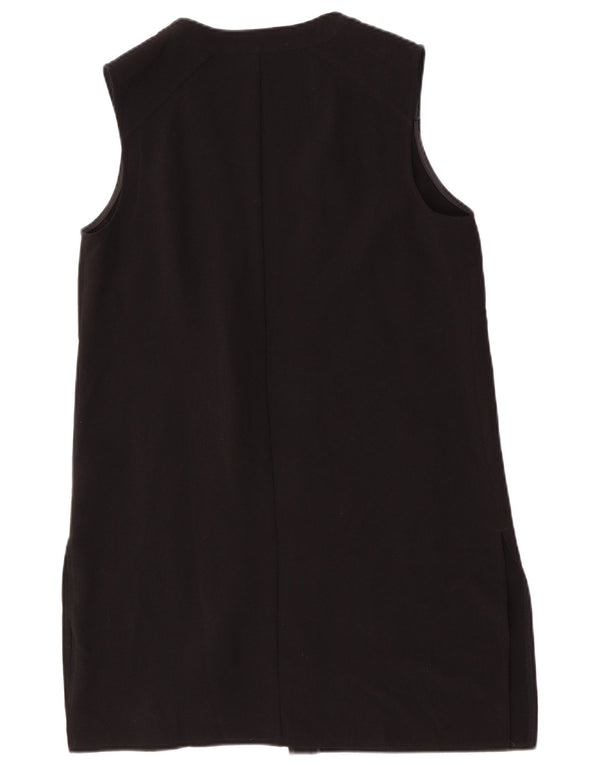 Marks & Spencer Haut cardigan long sans manches pour femme UK 14 Large Noir
