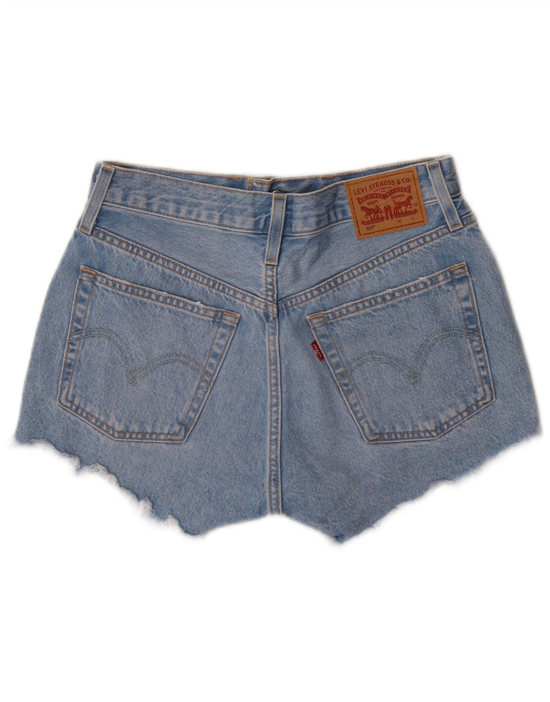 Levi's 501 Denim Hot Pants W26 Small Bleu Coton Femme