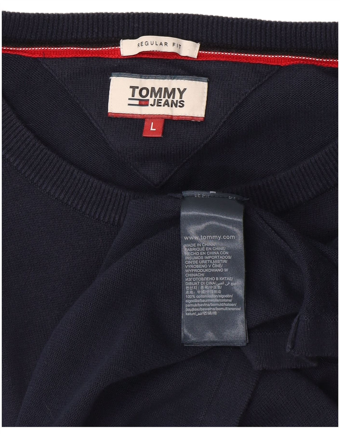TOMMY HILFIGER Sweat-shirt graphique coupe régulière pour hommes, grand bleu marine