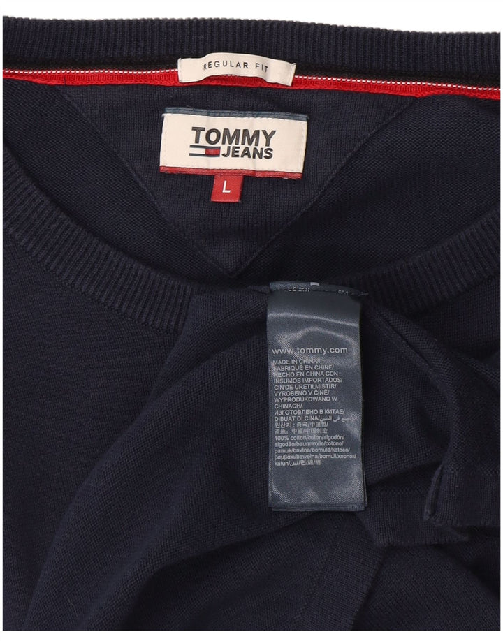 TOMMY HILFIGER Sweat-shirt graphique coupe régulière pour hommes, grand bleu marine