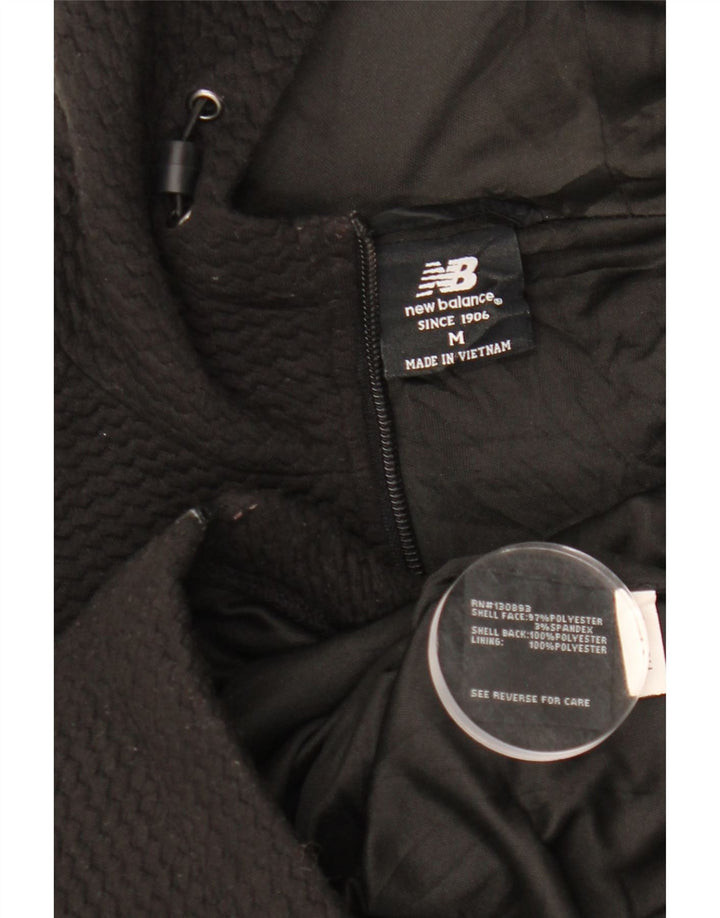 New Balance Pull à capuche zippé pour femme UK 14 Medium Noir Polyester