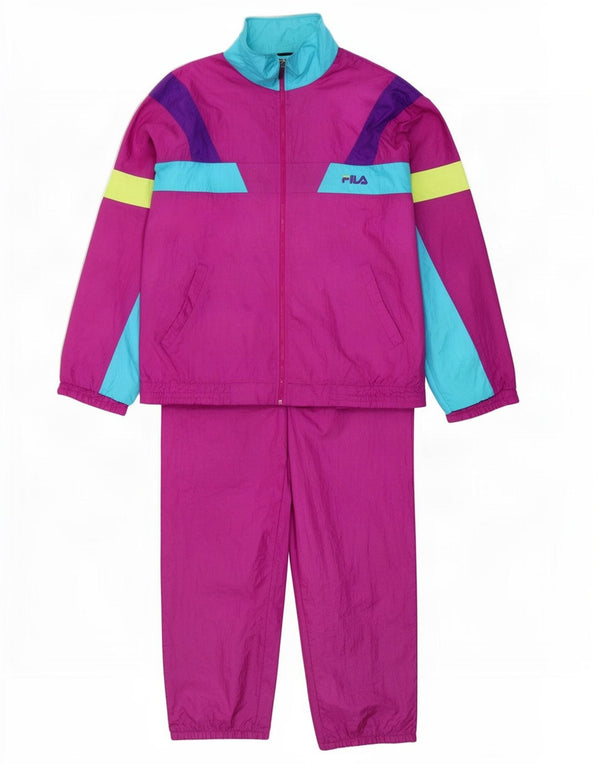 Fila Survêtement complet pour homme IT 54 XL Violet Colourblock Polyamide