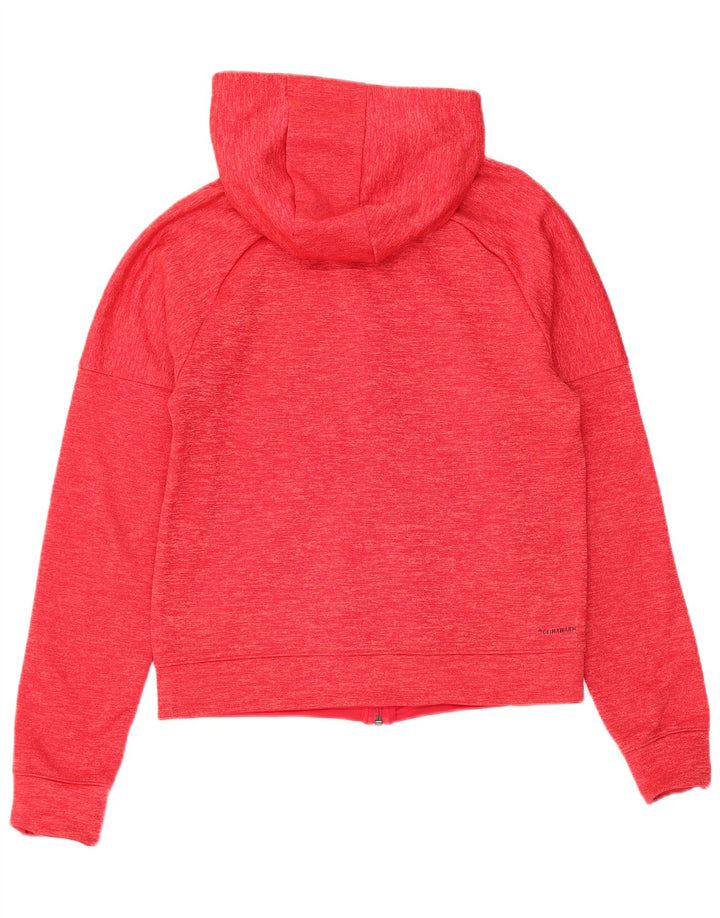 ADIDAS Pull à capuche zippé Climawarm pour femme UK 8/10 Petit Rose Polyester