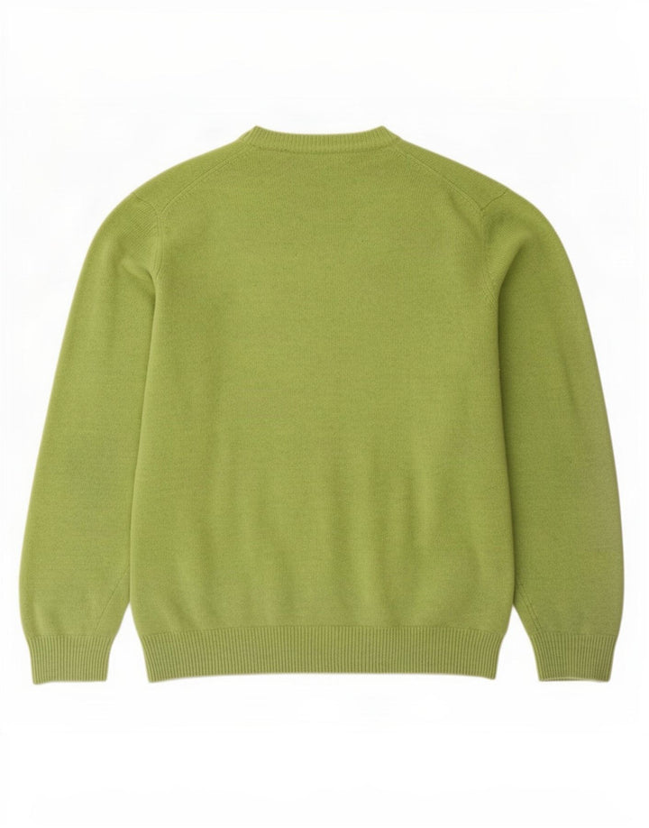 Marlboro Classics Pull col V pour homme en laine verte 2XL