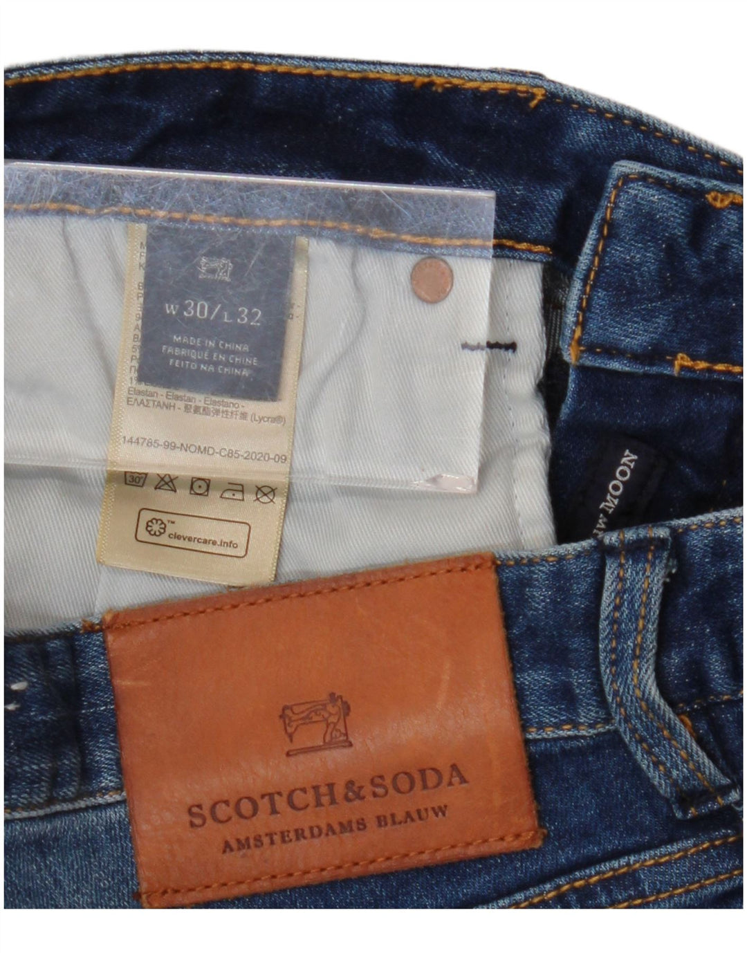 SCOTCH & SODA Short en Jean Slim W30 Femme Bleu Marine Moyen en Coton