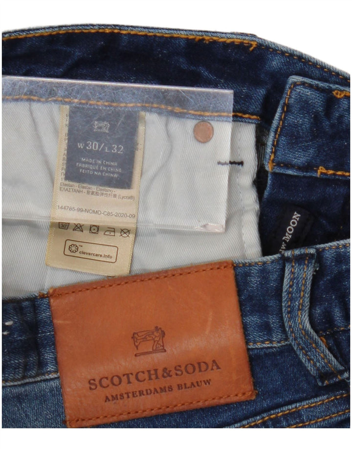 SCOTCH & SODA Short en Jean Slim W30 Femme Bleu Marine Moyen en Coton