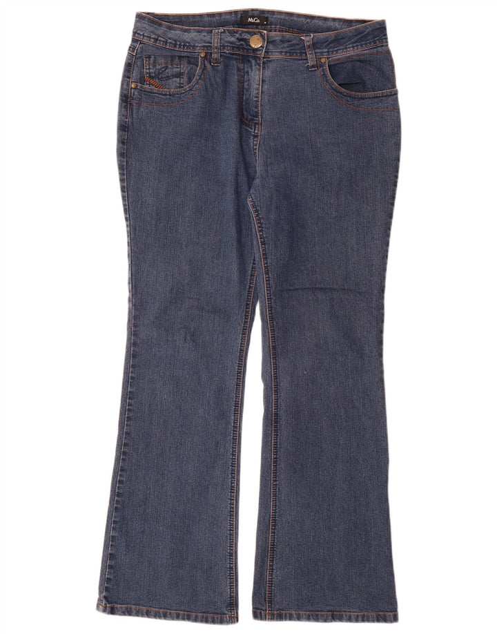 M&Co Jean Bootcut Femme UK 14 Large W32 L30 Bleu Coton