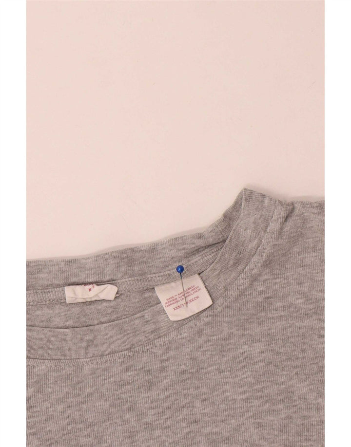 Levi's Top Manches Longues Femme UK 2 2XS Gris Coton