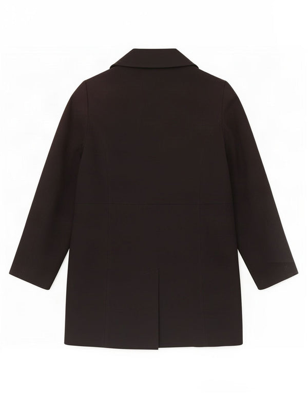 Marks & Spencer Womens Trench Coat UK 16 Large Black Polyester