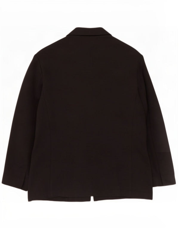 Zara Veste blazer à 2 boutons pour femme UK 16 Large Noir