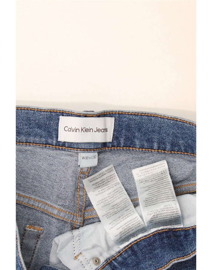Calvin Klein Jean Slim Homme W33 L32 Bleu Coton