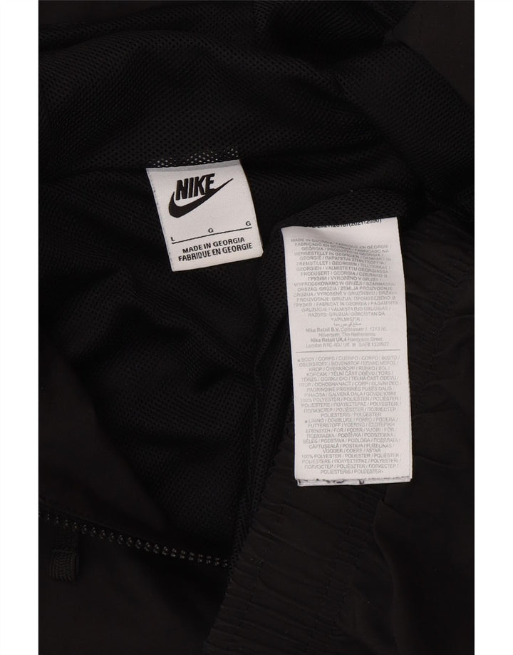 NIKE Veste de survêtement à capuche pour homme Large Noir Polyester