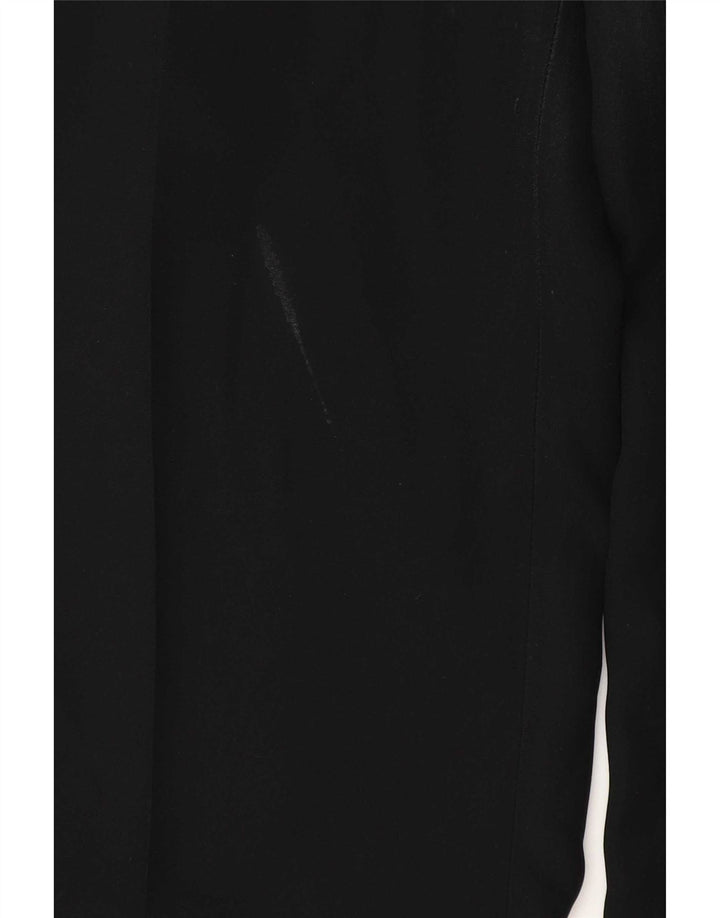 Zara Pantalon décontracté droit pour femme EU 40 Medium W30 L35 Noir Polyester