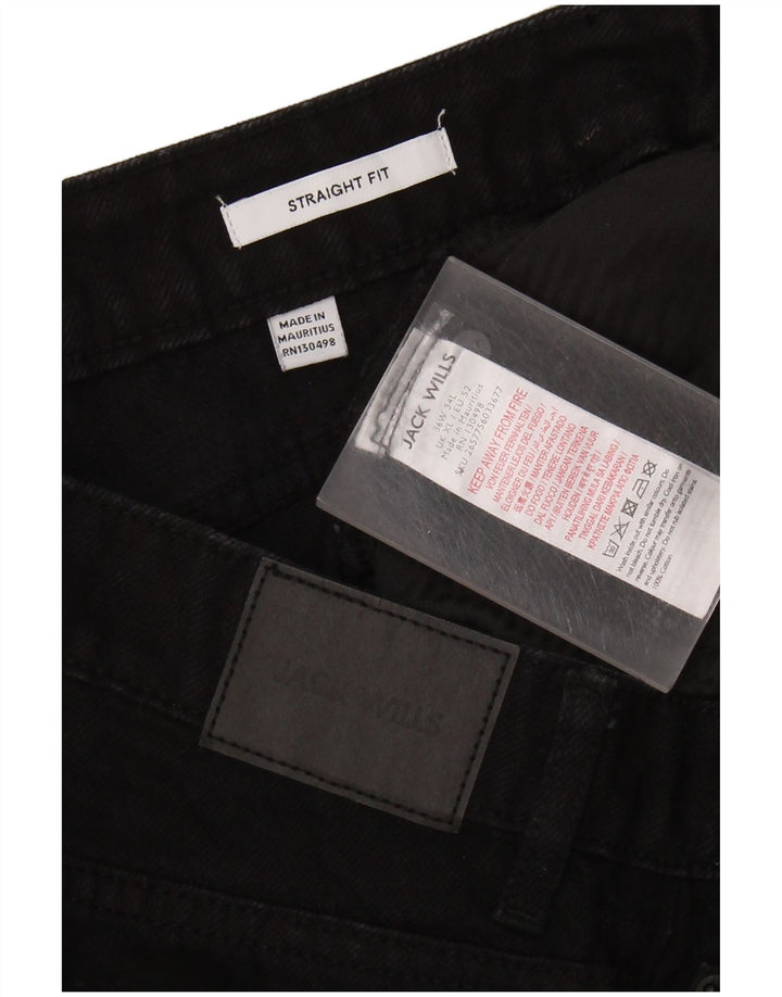 JACK WILLS Jean Fuselé Homme W36 L29 Coton Noir