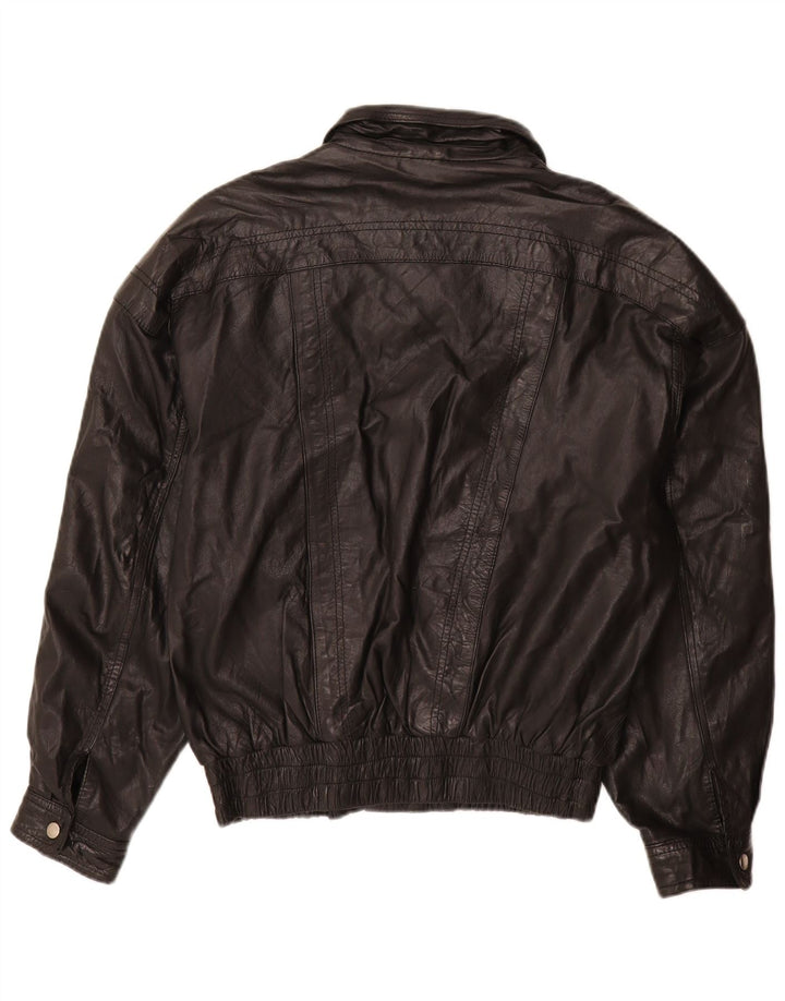 Yukon Trail Veste en cuir pour homme IT 50 Large Noir