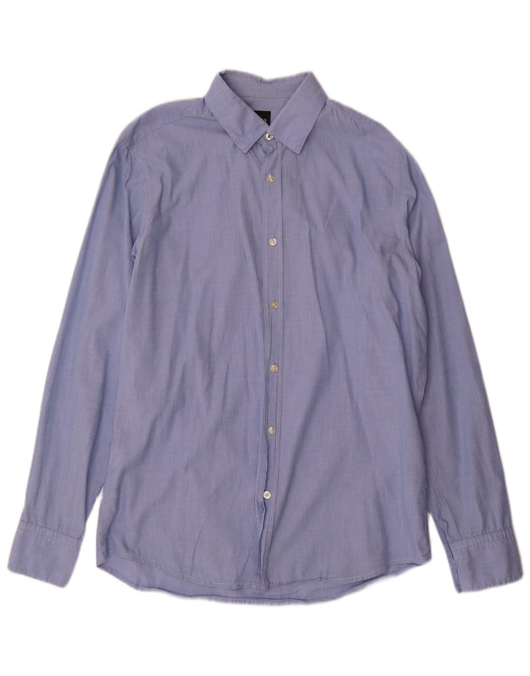 Hugo Boss Chemise Regular Fit Bleu Moyen Coton