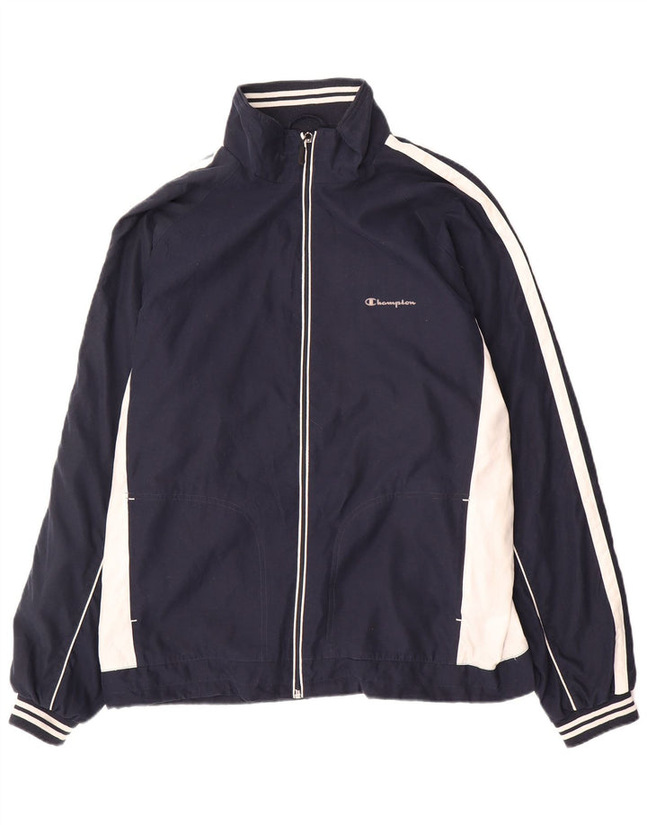 Champion Veste de survêtement pour homme XL Bleu marine Colourblock Sports