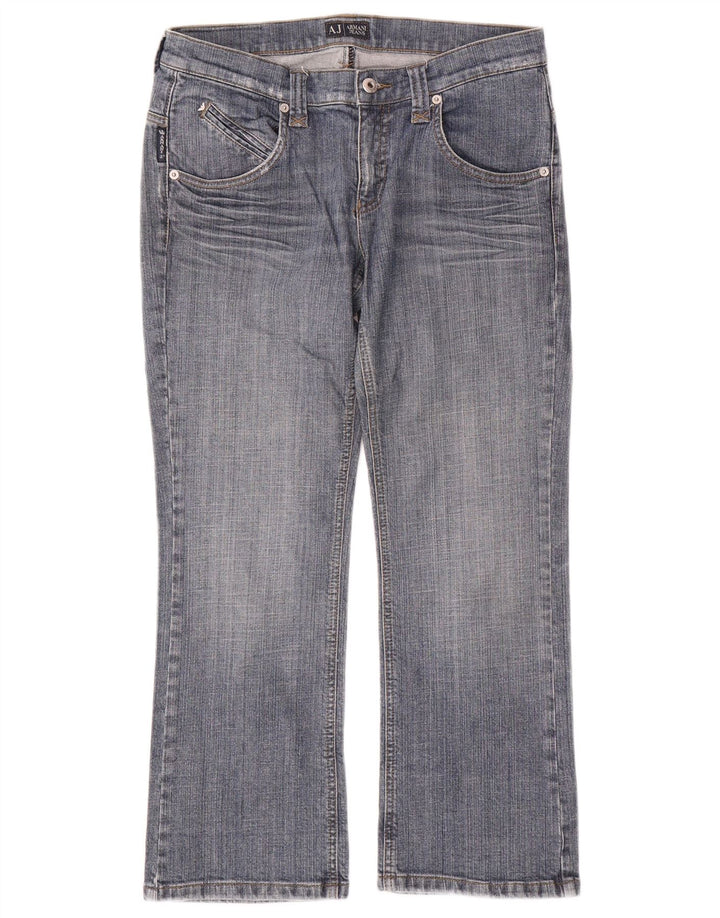 Armani Femme Jean Droit W28 L26 Bleu Coton