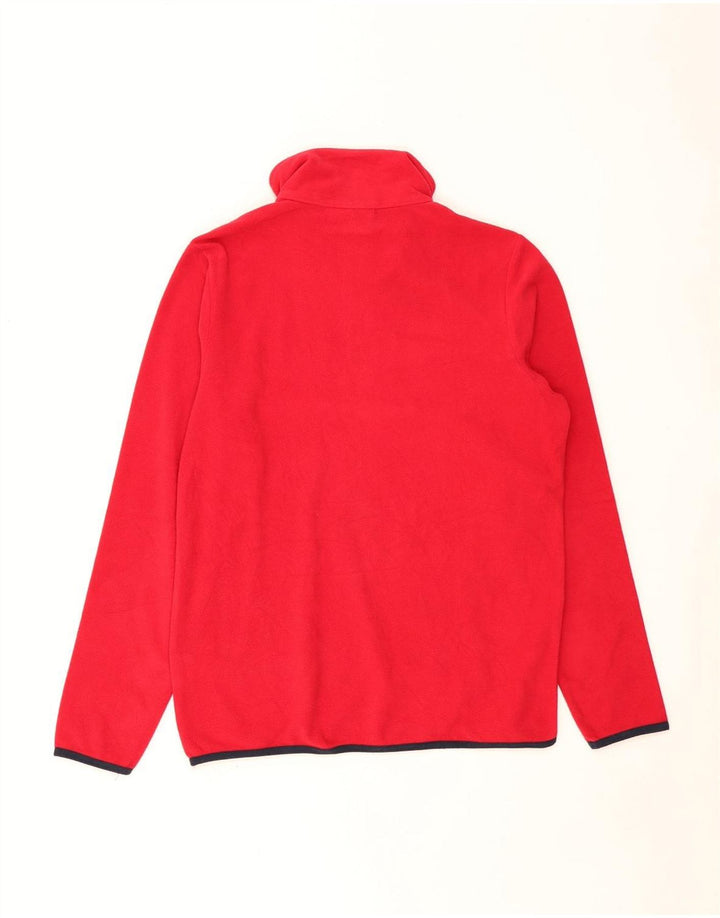 Lotto Pull polaire à col zippé pour homme XS Rouge Polyester