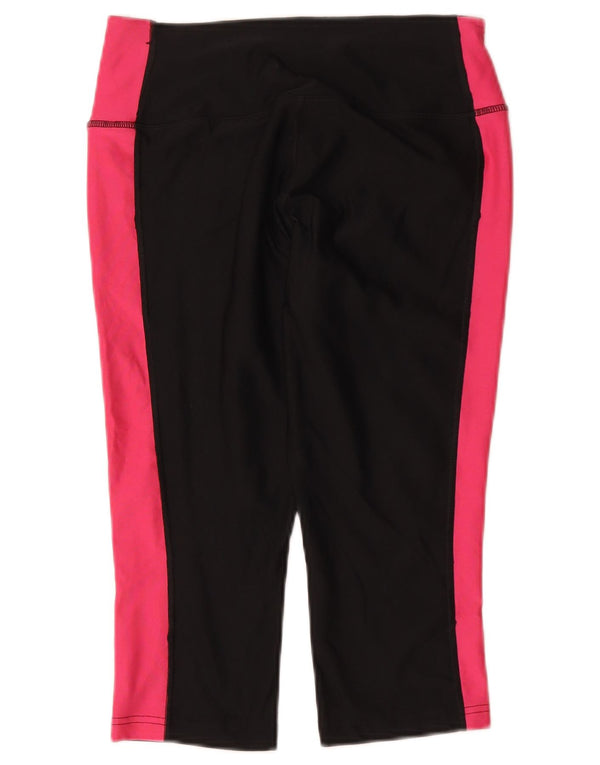 Nike Legging Capri Dri Fit pour femme UK 8 Small Noir Colorblock Sports