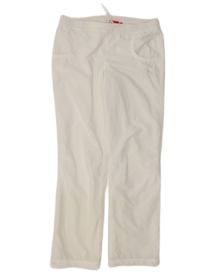 PUMA Pantalon de survêtement pour femme UK 12 Medium Blanc Polyester