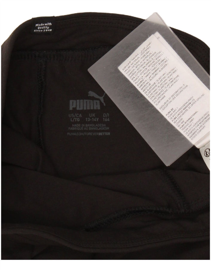 PUMA Legging graphique fille 13-14 ans noir coton