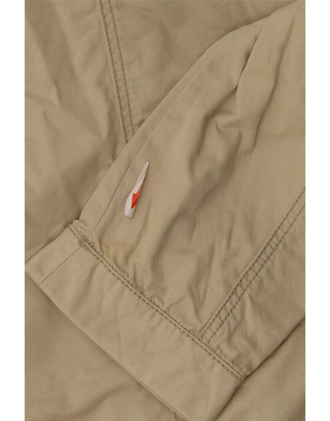 Zara Womens Bomber Jacket UK 12 Coton Beige Moyen