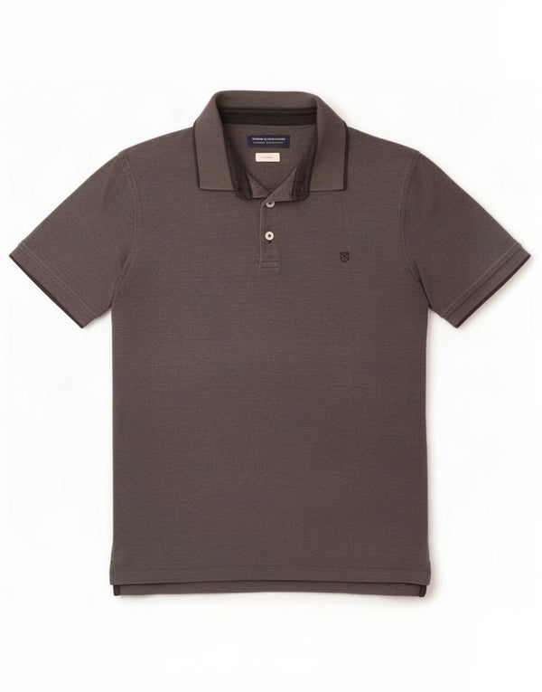 Jack & Jones Mens Polo Shirt XL Grey Cotton
