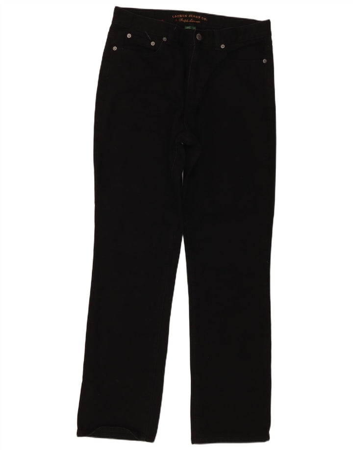 Ralph Lauren Jean droit pour femme US 8 Medium W30 L30 Noir Coton Classique