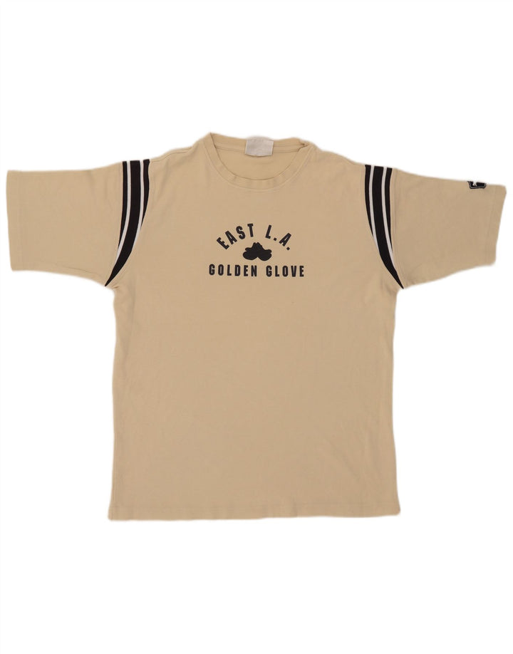 Puma T-Shirt Graphique Homme Beige Moyen Coton