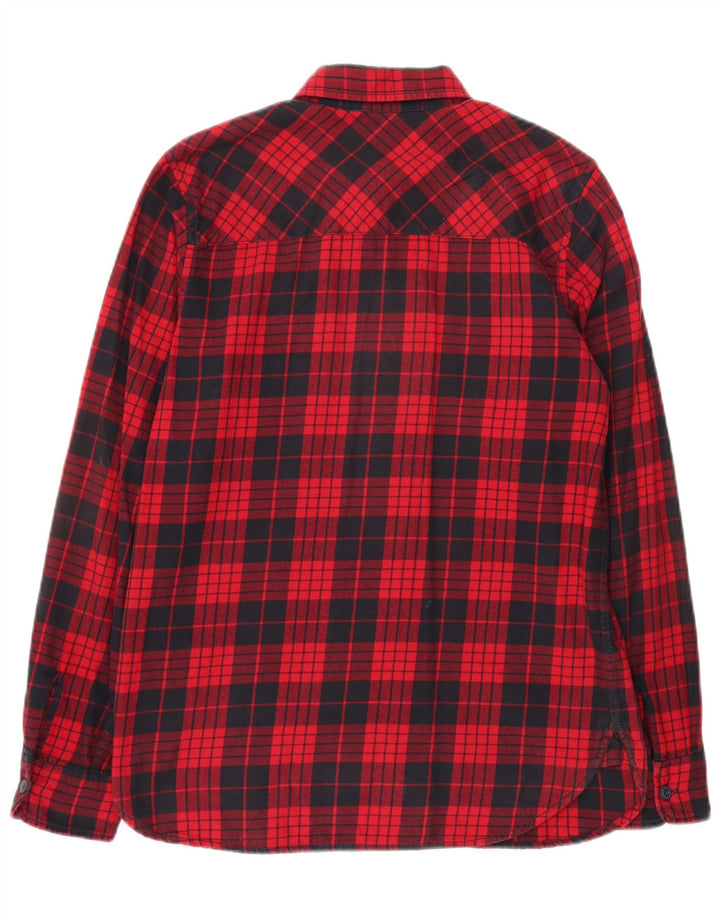 Carhartt Chemise en flanelle pour homme Petit coton à carreaux rouge
