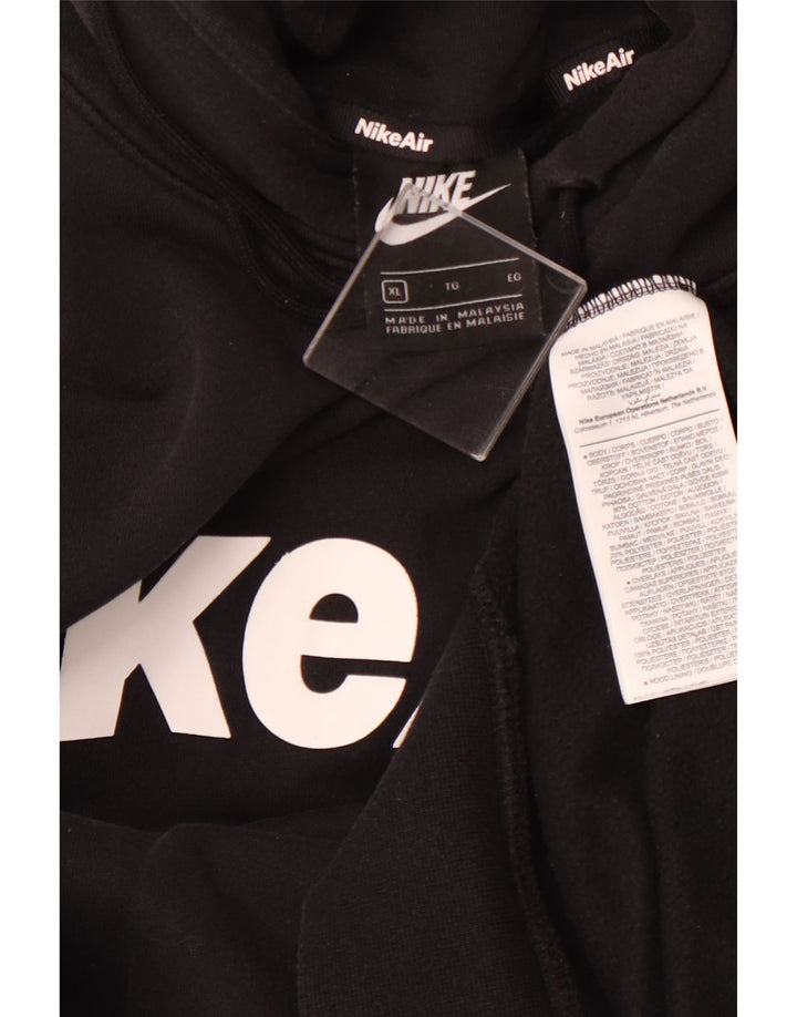 NIKE Pull à capuche graphique pour homme XL en coton noir