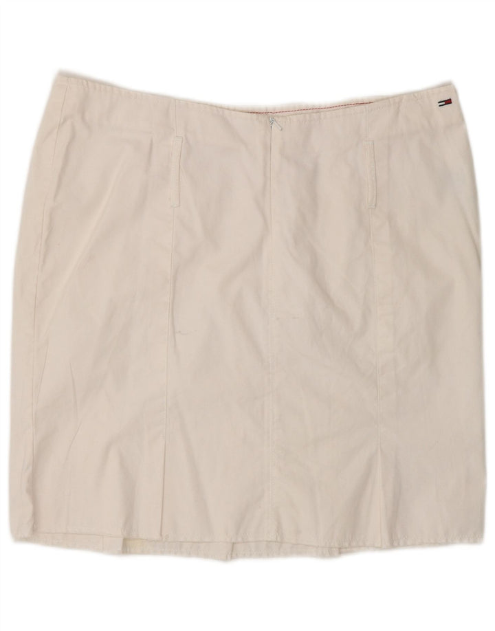 Tommy Hilfiger Mini jupe femme grand W32 coton blanc