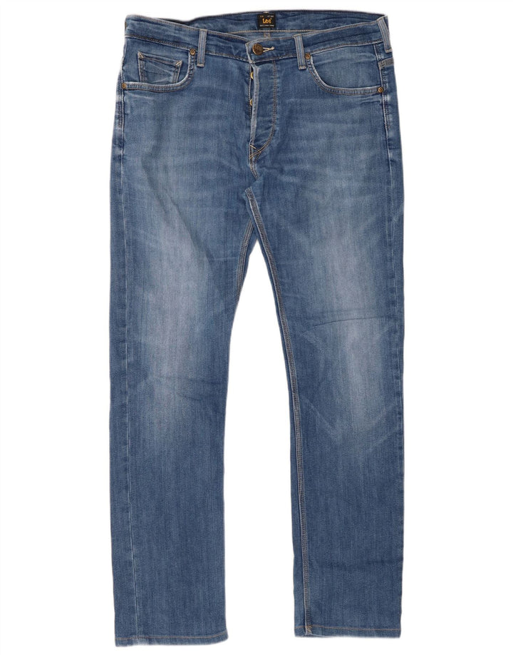 Lee Jean Powell Slim W34 L32 Homme Bleu Coton