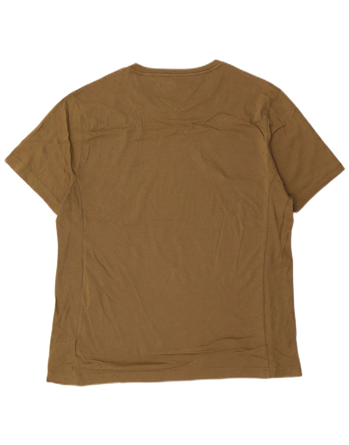 TOMMY HILFIGER T-Shirt Homme Kaki Moyen Coton