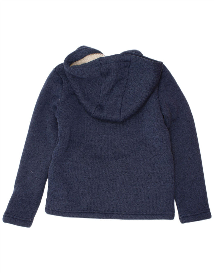 Roxy Pull à capuche zippé graphique pour fille 5-6 ans Bleu marine Polyester