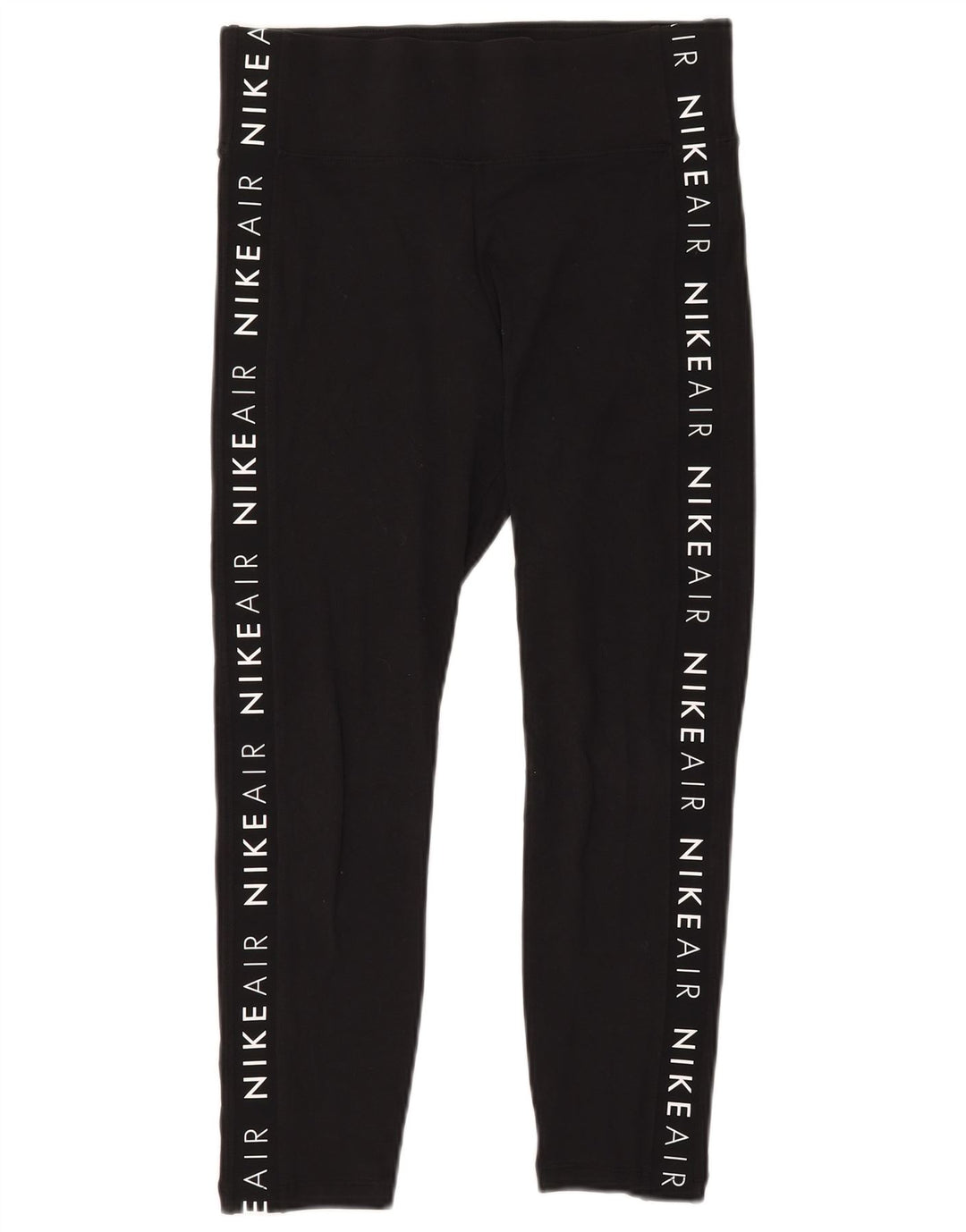 Leggings graphiques Nike pour femmes UK 14 coton noir moyen