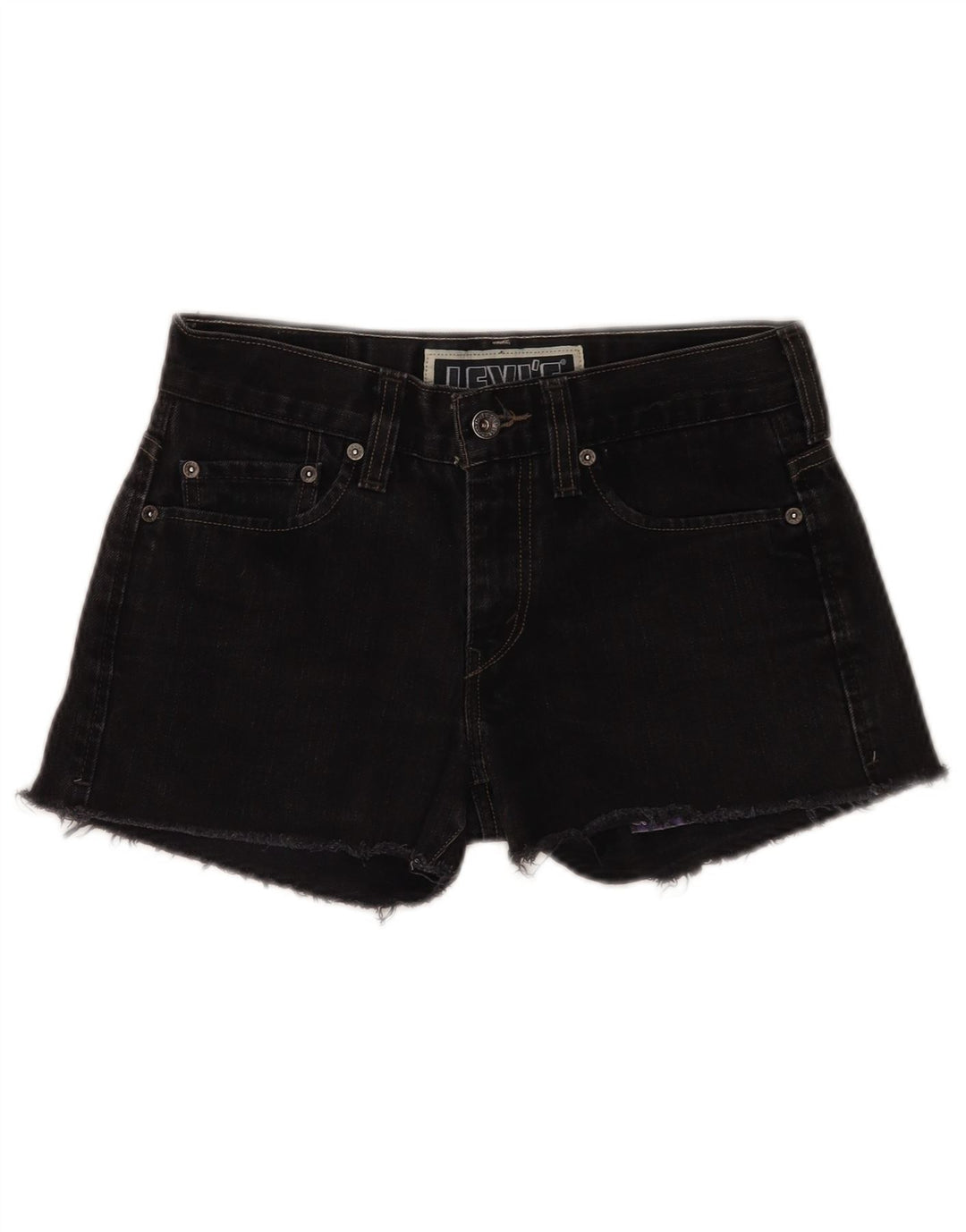 Levi's Short en Jean 511 Skinny W30 Femme Noir Moyen Coton