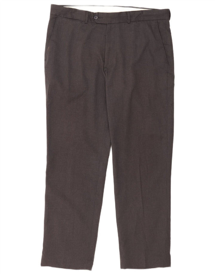 James Pringle Pantalon de Costume Droit Homme W36 L29 Gris Polyester