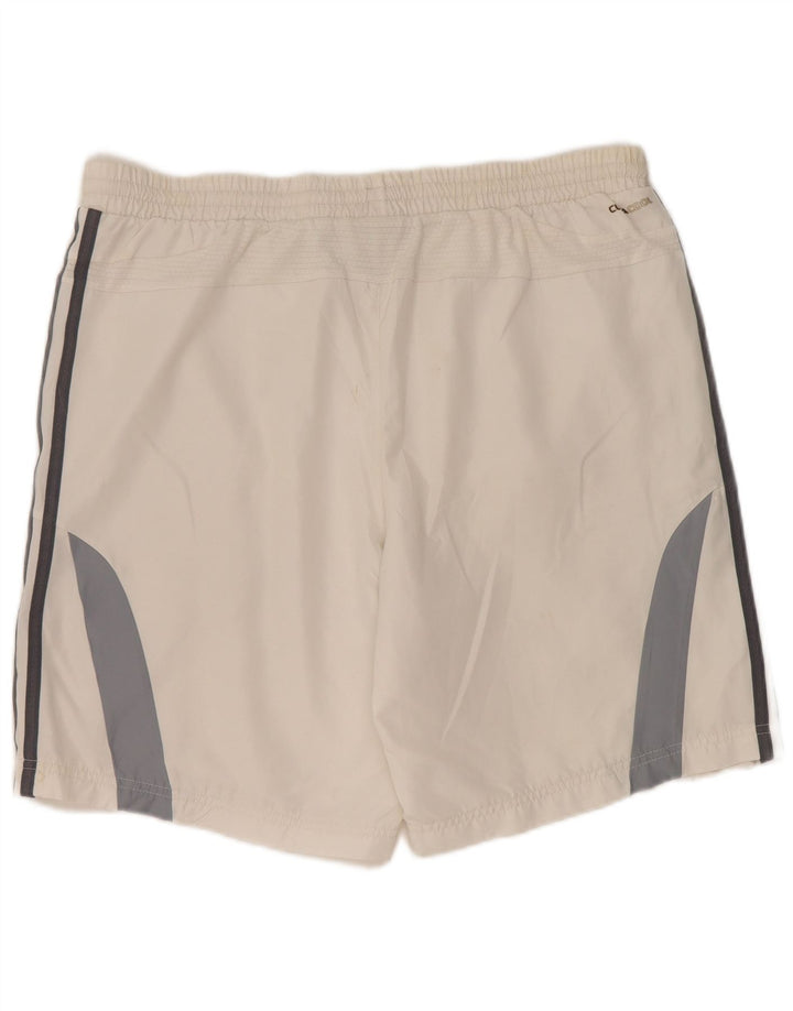 ADIDAS Short de Sport Clima 365 Homme Blanc Moyen Polyester Colorblock