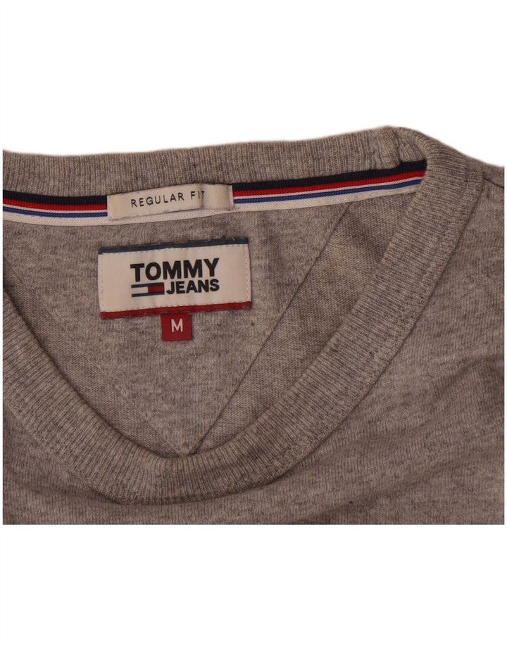 Tommy Hilfiger Haut graphique à manches longues pour homme, coupe régulière, gris moyen moucheté