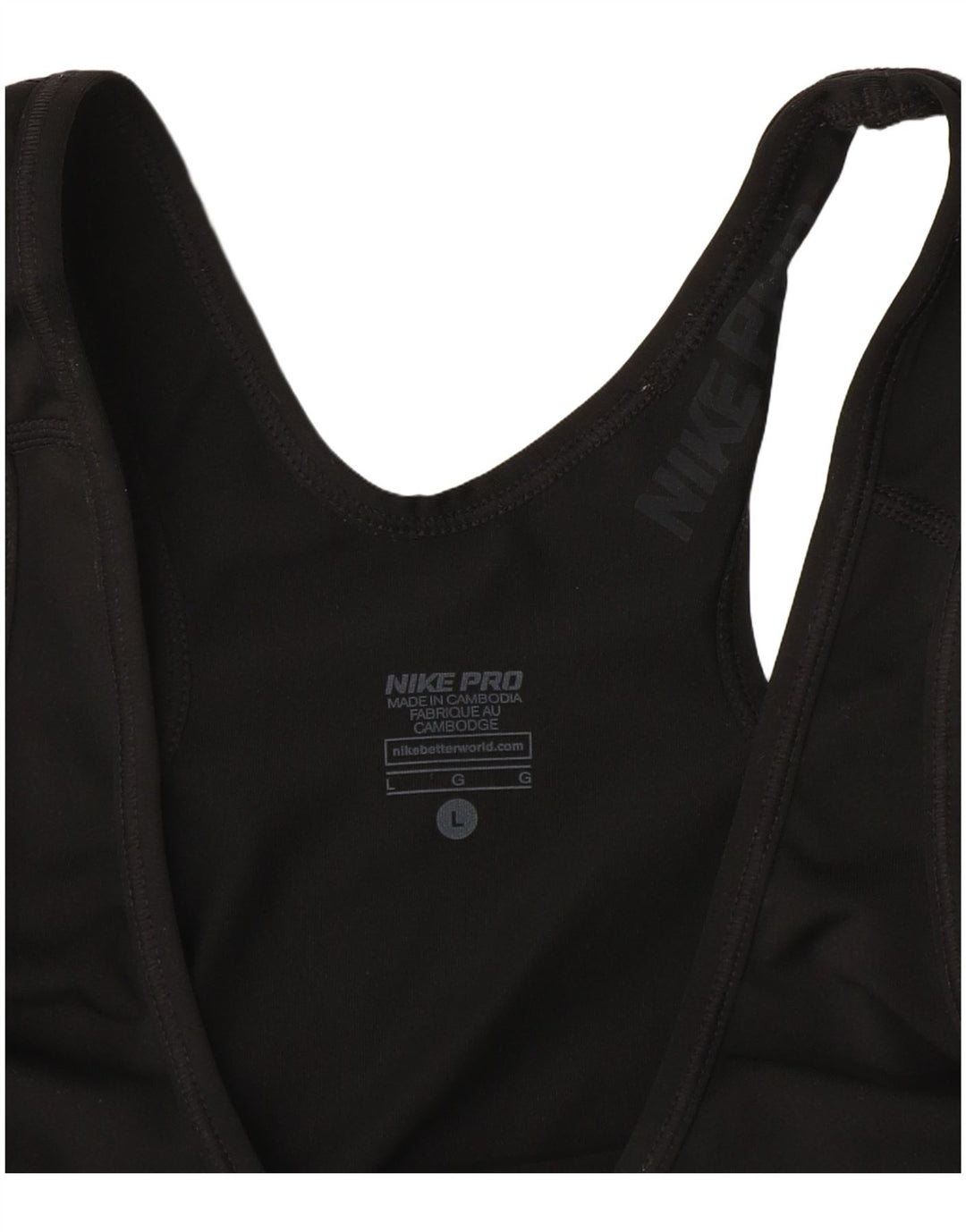 Nike Dri Fit Graphic Débardeur pour femme UK 14 Grand Noir