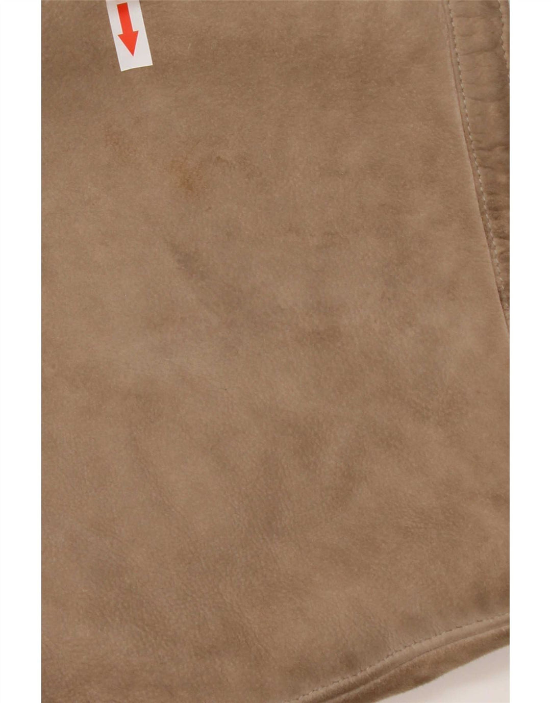 vintage Femmes 3/4 Manches Shearling Coat UK 14 Beige Moyen