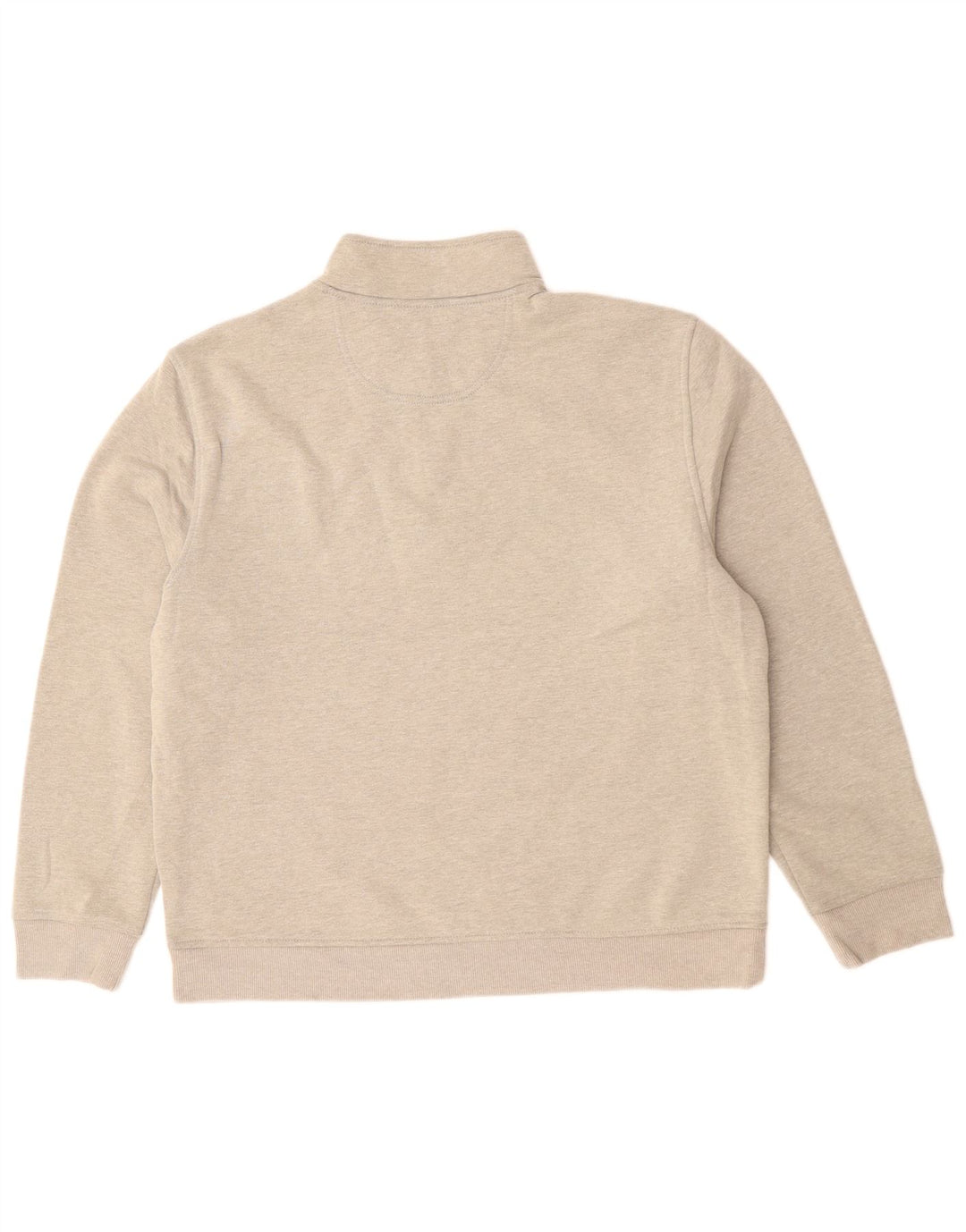 IZOD Sweat-Shirt Col Zippé Homme Gris Moyen Coton