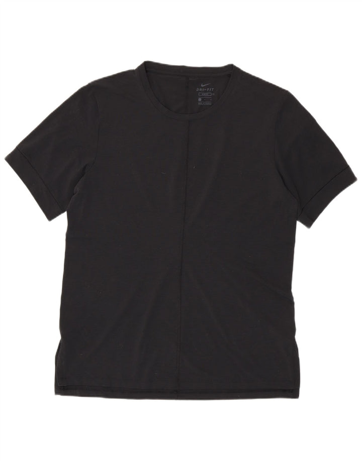 NIKE Hommes Dri Fit Slim Fit T-Shirt Haut Grand Noir Polyester