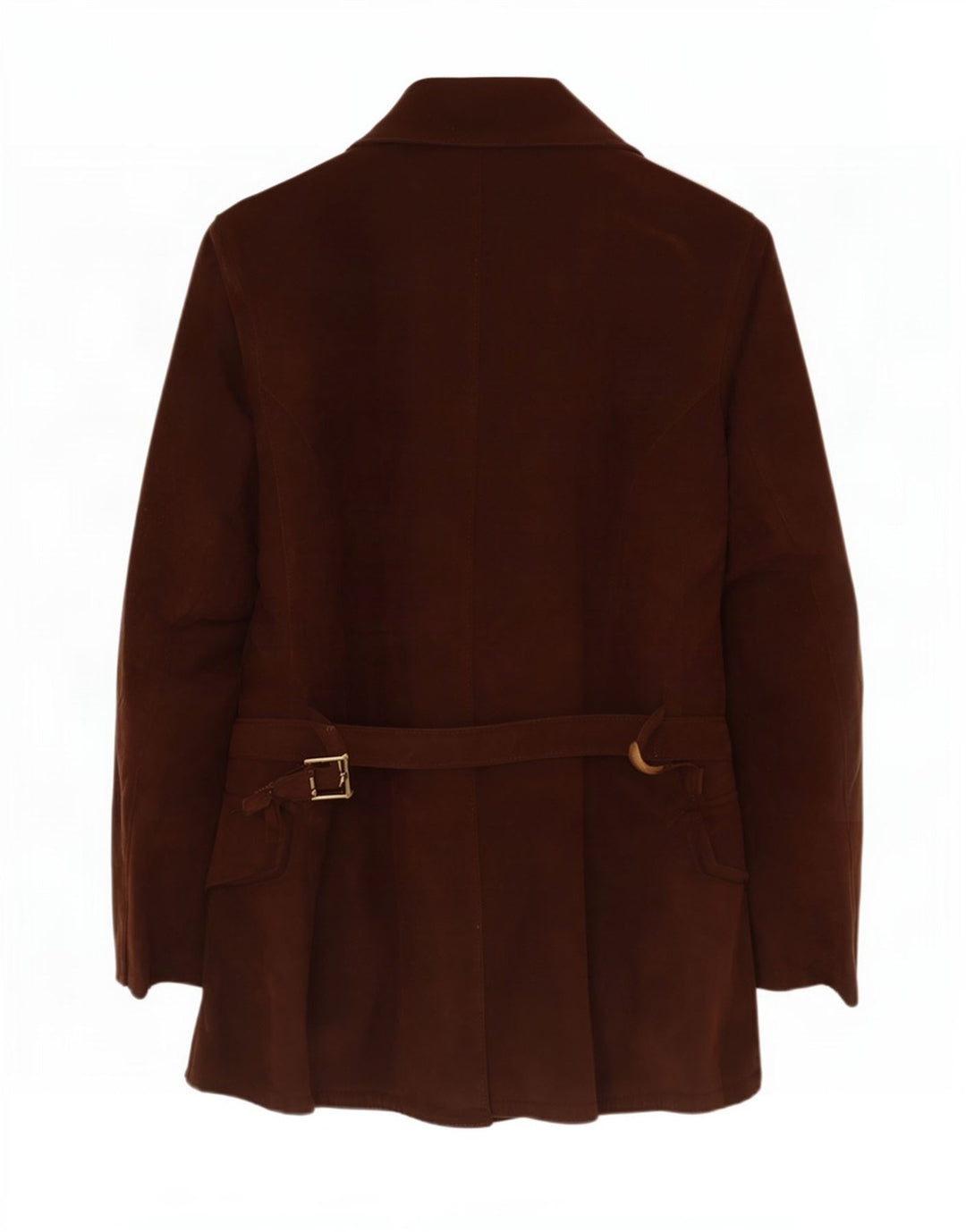veste en daim femme vintage UK 14 Brun moyen