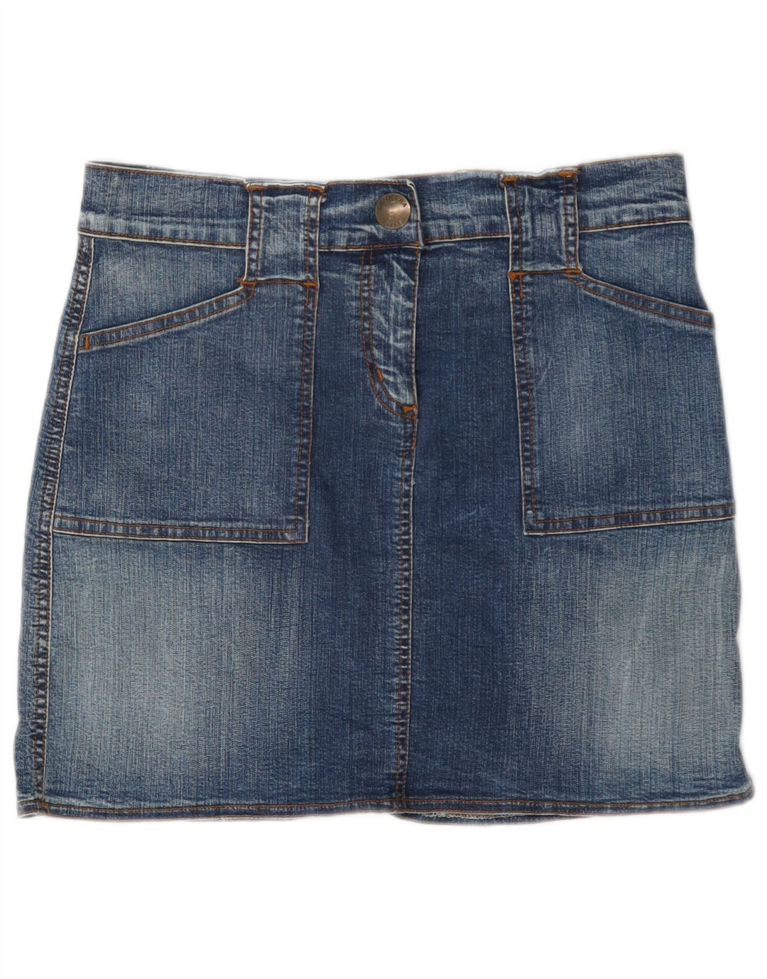 Carrera Femme Mini Jupe En Jean W30 Bleu Moyen